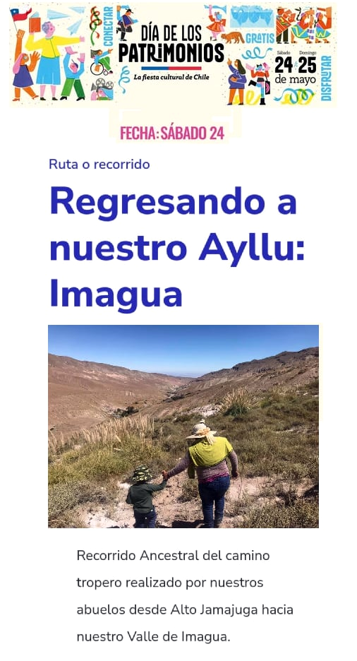 REGRESANDO A NUESTRO AYLLU IMAGUA